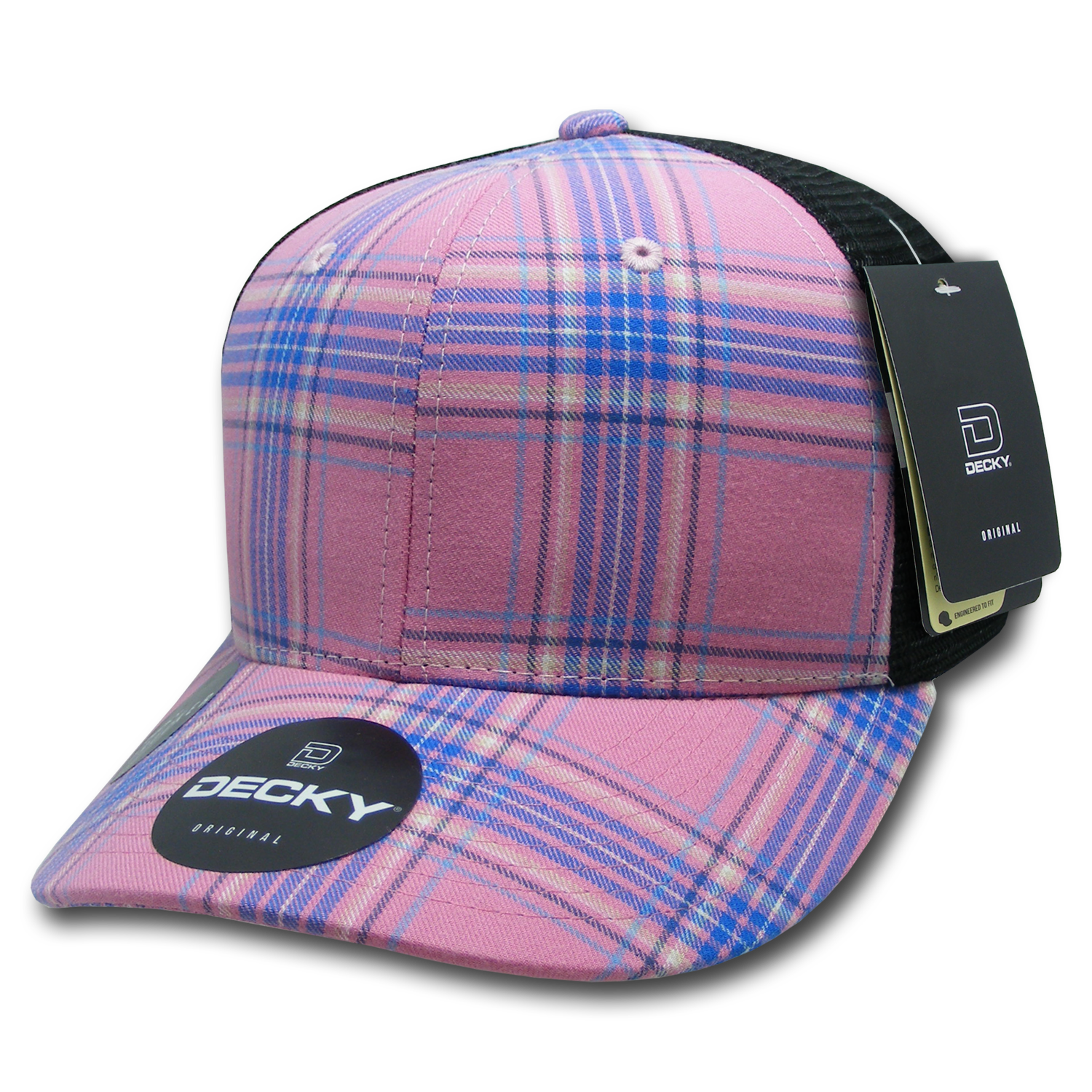 Decky 6018 M/C Plaid Cap - 178 Black