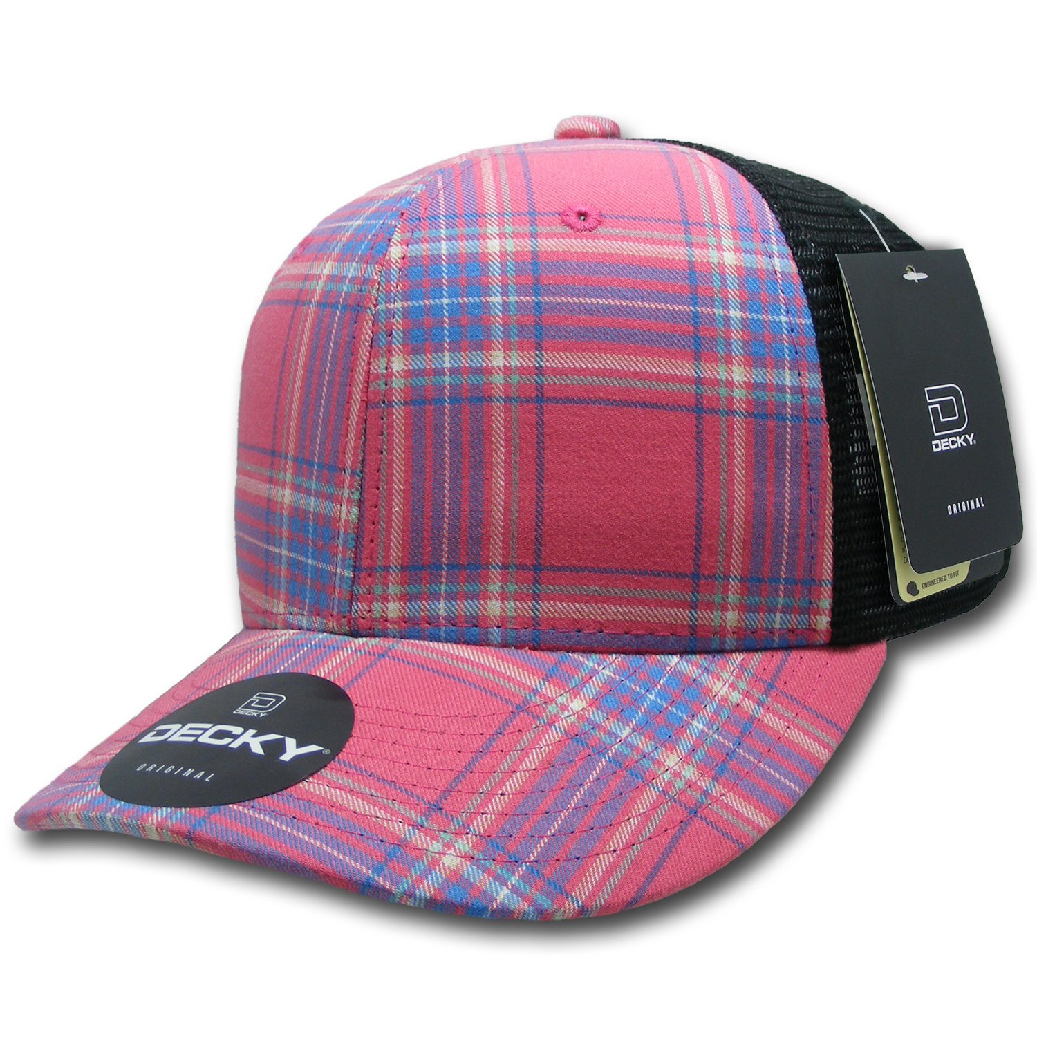 Decky 6018 M/C Plaid Cap - 201 Black