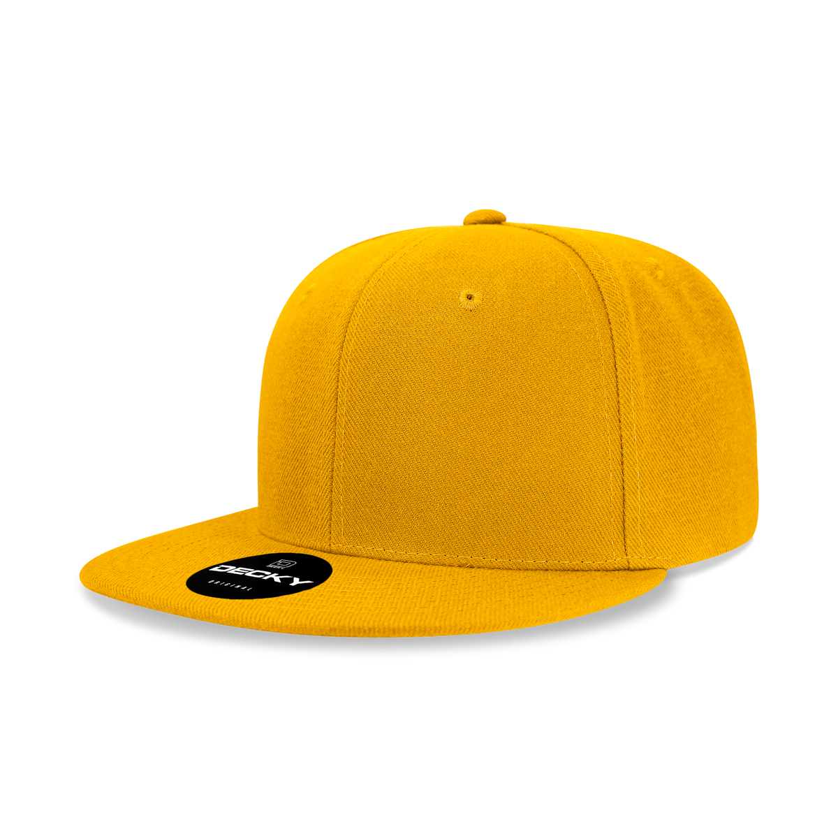 Decky 6020 High Prof 6 Panel Snapback Cap - Gold