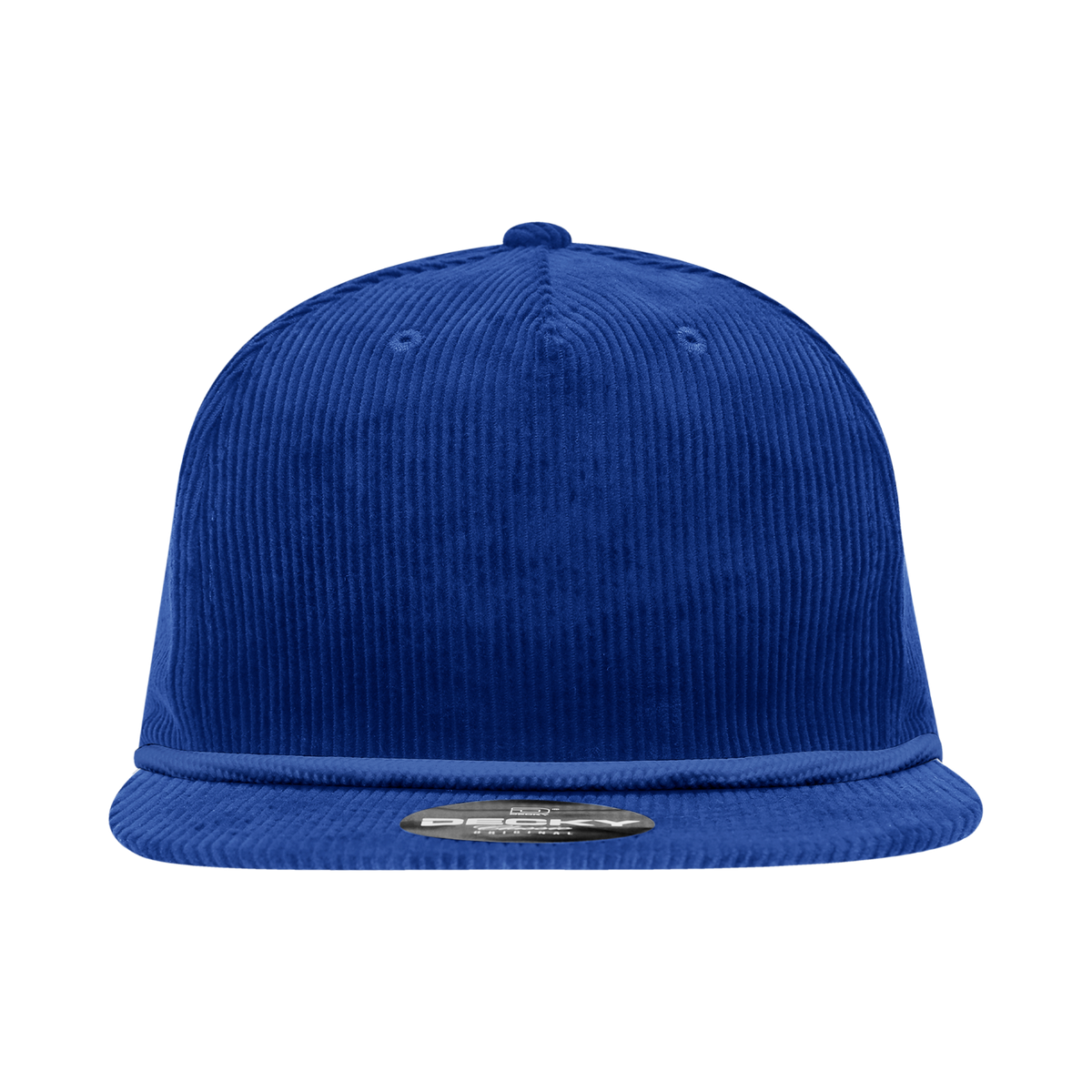 Decky 6043 5 Panel High Profile Relaxed Corduroy Rope Hat - Royal