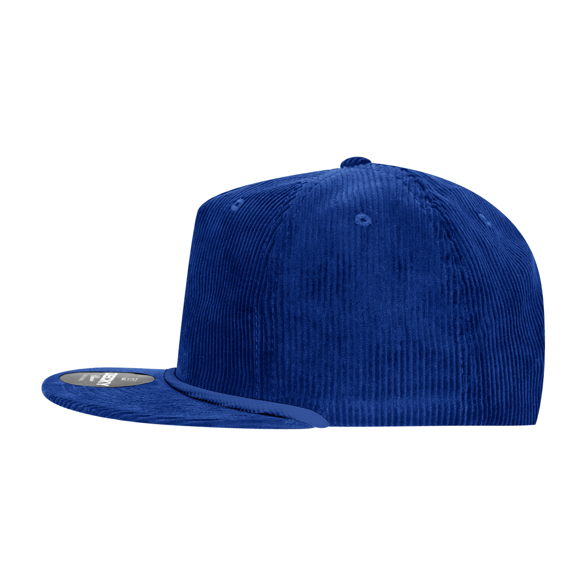 Decky 6043 5 Panel High Profile Relaxed Corduroy Rope Hat - Royal