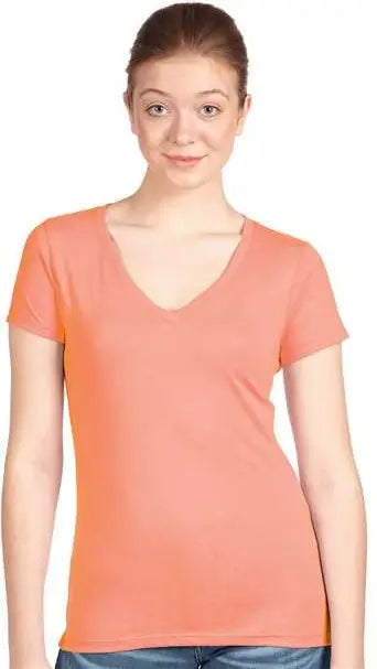 Next Level 1540 Women’s Ideal V-neck T-shirt - Light Orange