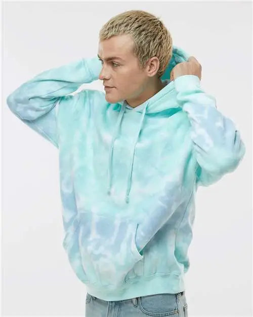 Colortone 8777 Tie-dyed Hooded Sweatshirt - Slushy