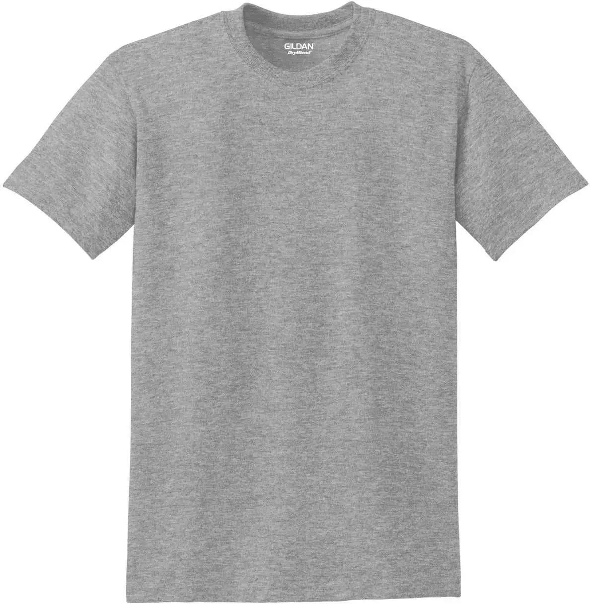 Gildan 8000 Dryblend 50 Cotton/50 Poly T-shirt - Sport Gray