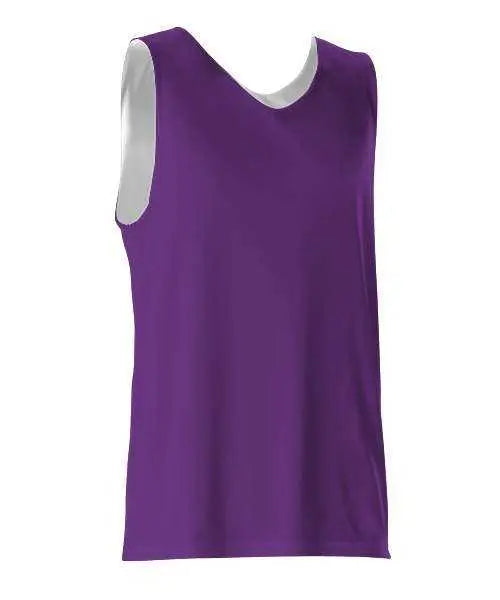 Alleson Athletic 506cr Men’s Reversible Tank - Purple White