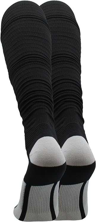 TCK Crunch Football Knee High Socks - Black - HIT a Double - 2