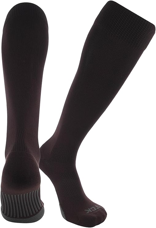 TCK Dugout Solid Color Knee High Sports Socks - Brown - HIT a Double - 1