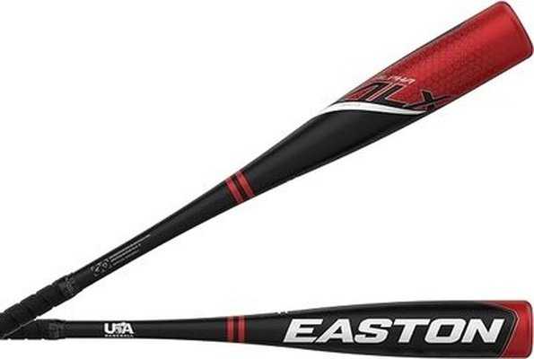 Easton 2023 Alpha ALX -8 USA Approved Bat 2 5/8&quot; YBB23AL8 - Black Red - HIT a Double - 1
