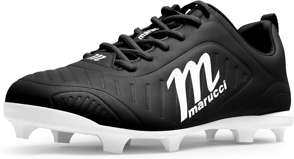 Marucci FLT Adult Molded Baseball Cleats MFWFLM - Black - HIT a Double - 2