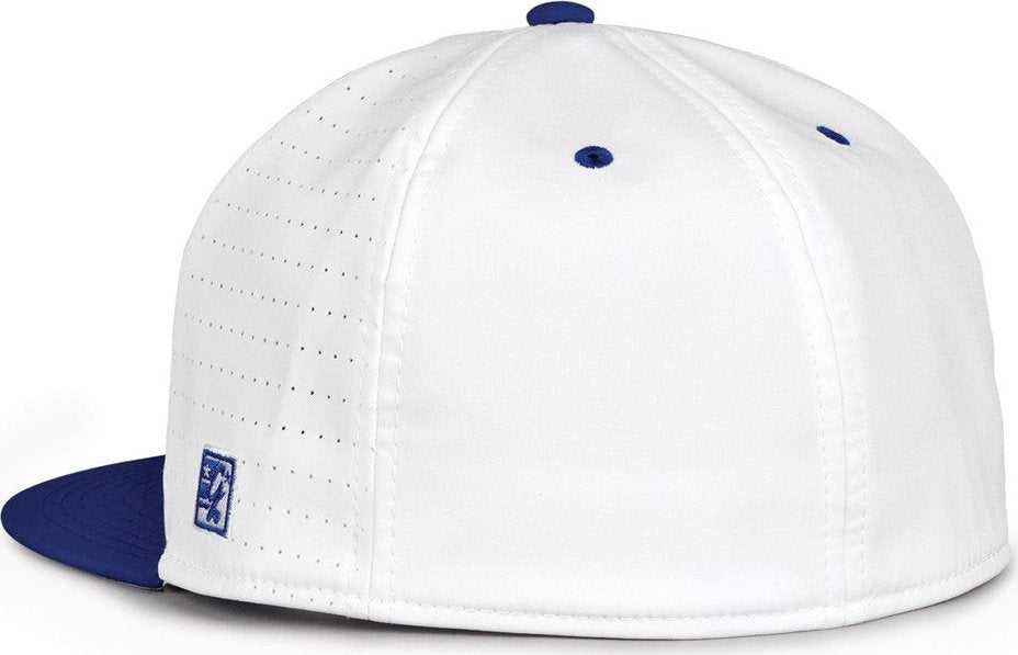 The Game GB998 Perforated GameChanger Cap - White Royal - HIT a Double - 3