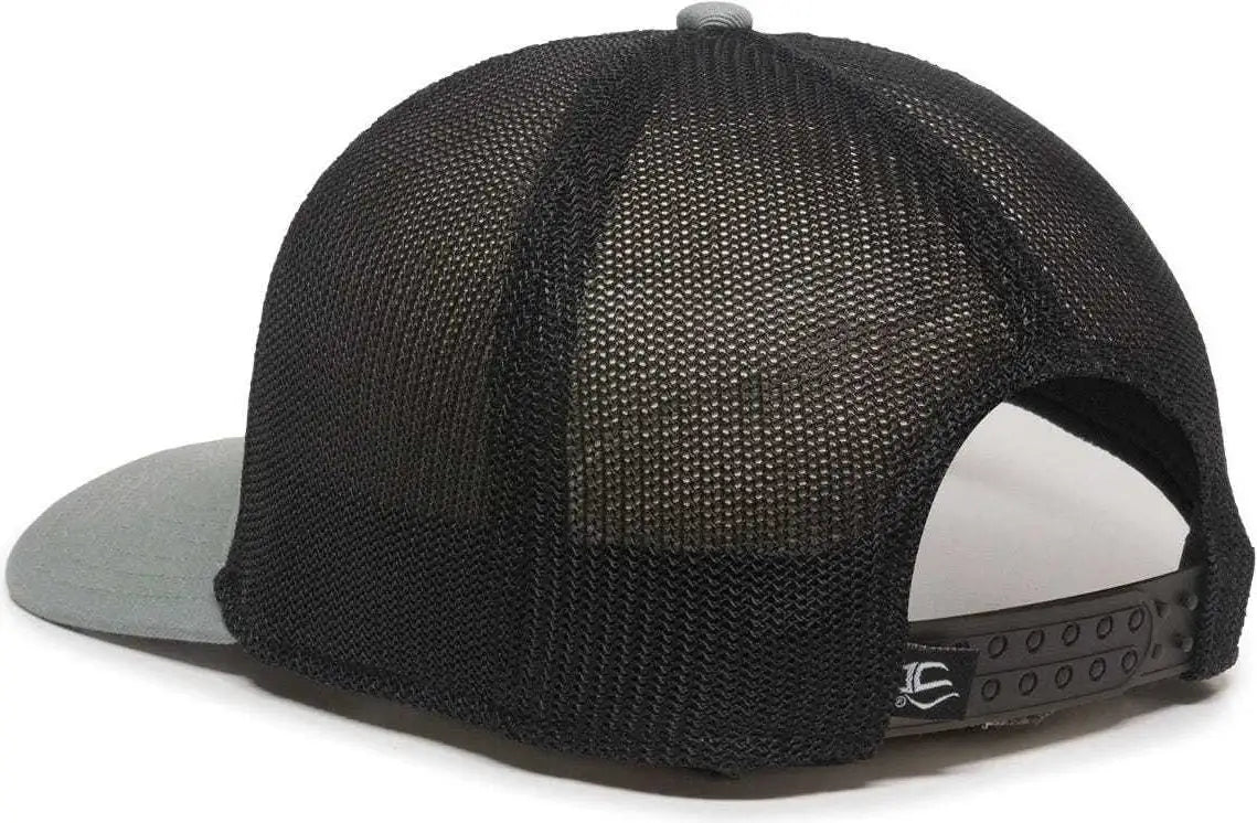Oc Sports Rgr-360m Adjustable Mesh Back Cap - Sage Black - Gray / 6 7/8’’ - 7 1/2’’