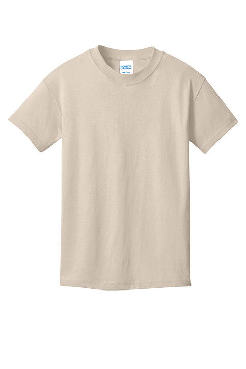 Port & Company PC54Y Port & Co Youth Core Cotton Tee - Light Sand