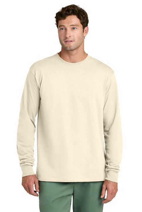 Port & Company PC54LS Port & Co Long Sleeve Core Cotton Tee - Natural