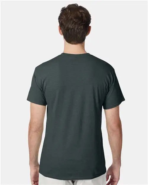 Hanes 42tb Perfect-t Triblend T-shirt - Athletic Green Heather - s