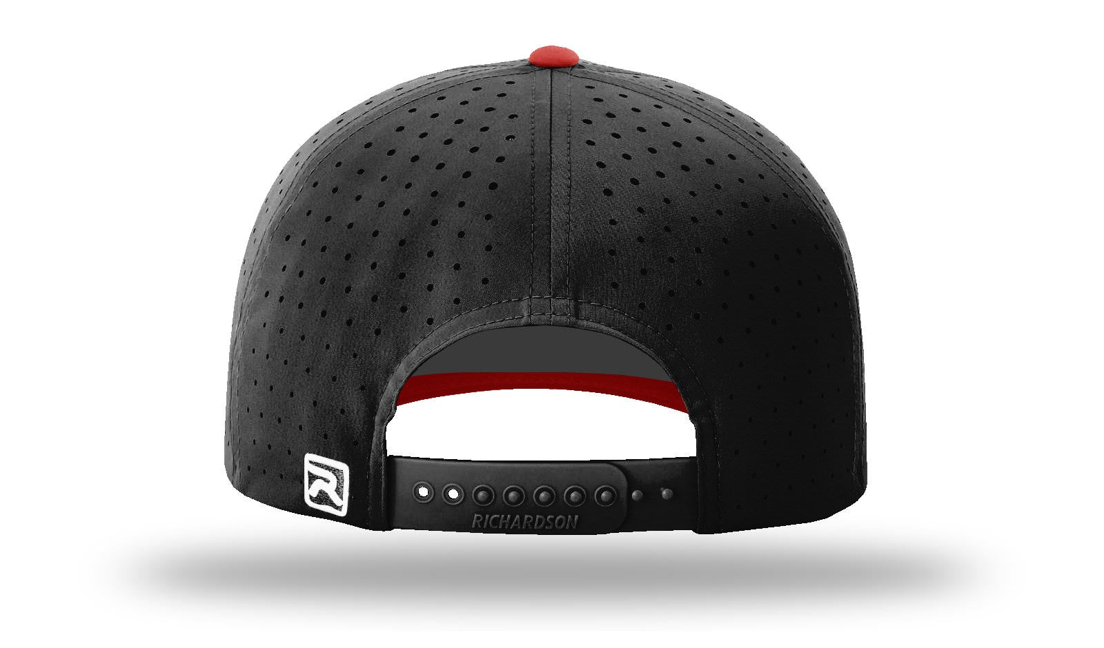 Black/Red Laser Perf R-Flex Snapback  grouped