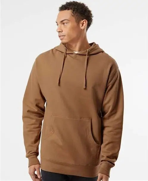 Independent Trading Co. Ss4500 Midweight Hooded Sweatshirt - Saddle