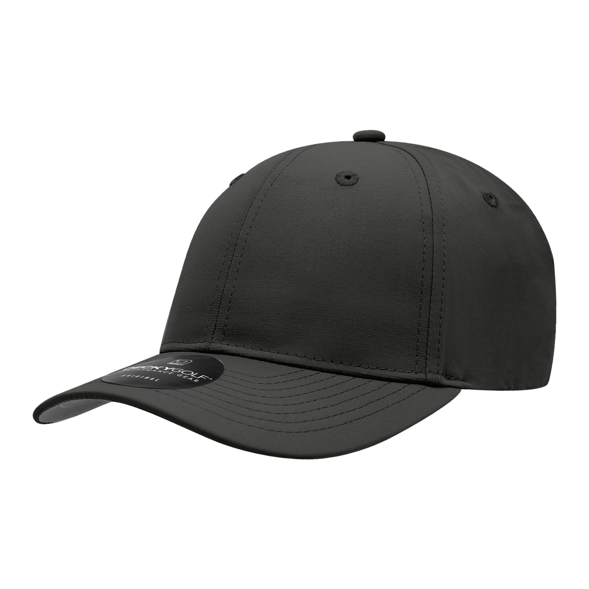 Decky 6401 Sleek H2O L/C Structured Cap - Black