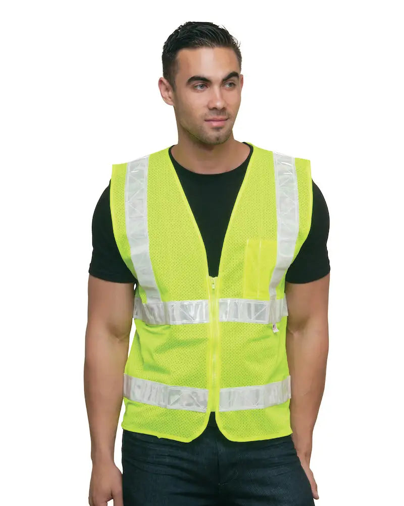 Bayside 3785 Usa-made Mesh Safety Vest