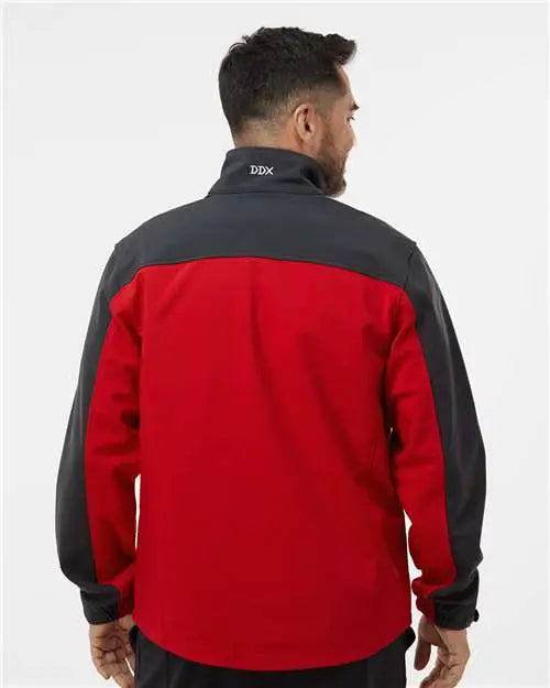 Dri Duck 5350 Motion Soft Shell Jacket - Red Charcoal