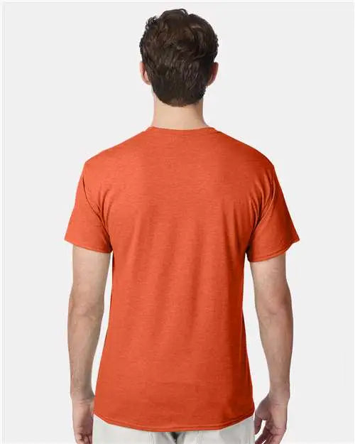 Hanes 42tb Perfect-t Triblend T-shirt - Orange Heather - s