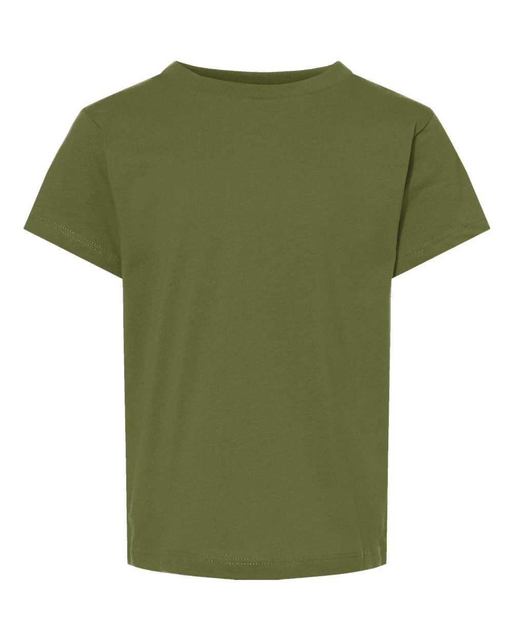 Bella + Canvas 3001T Toddler Jersey Tee - Olive - HIT a Double - 1
