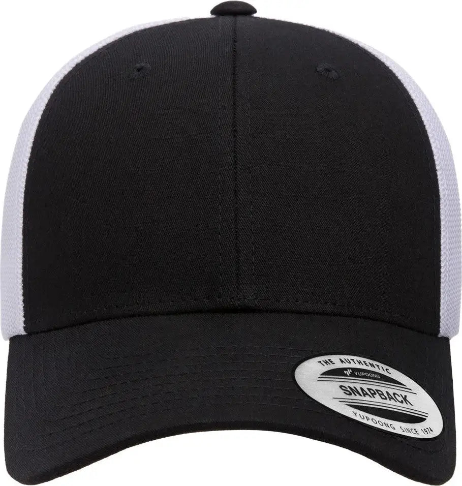 Yp Classics 6601 Elite Cap - Black White - one Size Fits Most