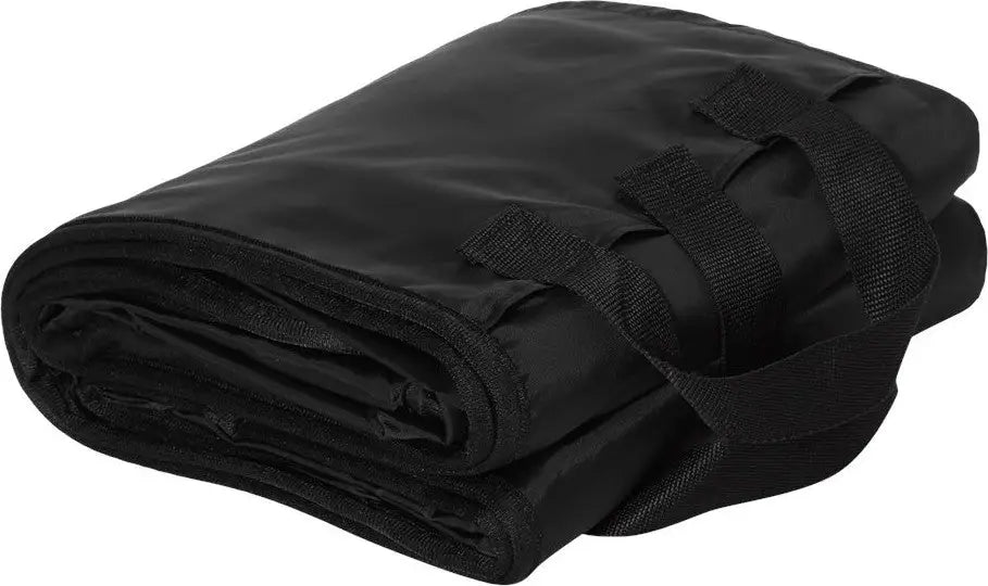 Alpine Fleece 8701l Polyester/nylon Picnic Blanket - 8701 - Black - one Size Fits Most
