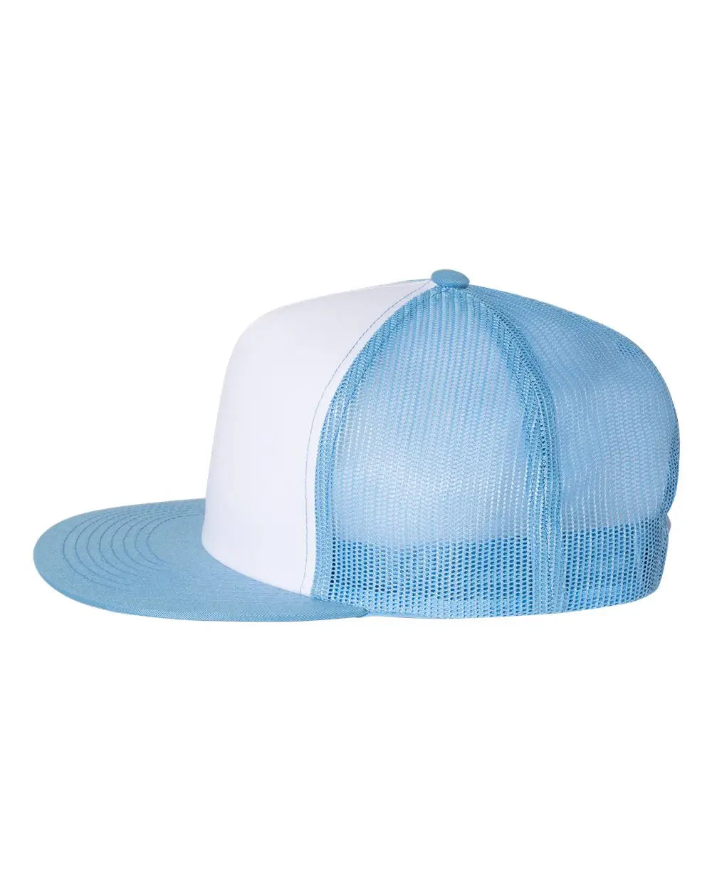 Yp Classics 6006 Five-panel Classic Trucker Cap - Carolina Blue White Caroline - one Size Fits Most