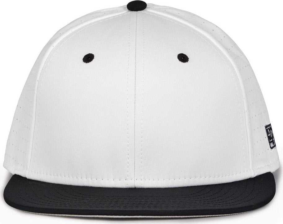 The Game GB998 Perforated GameChanger Cap - White Black - HIT a Double - 2