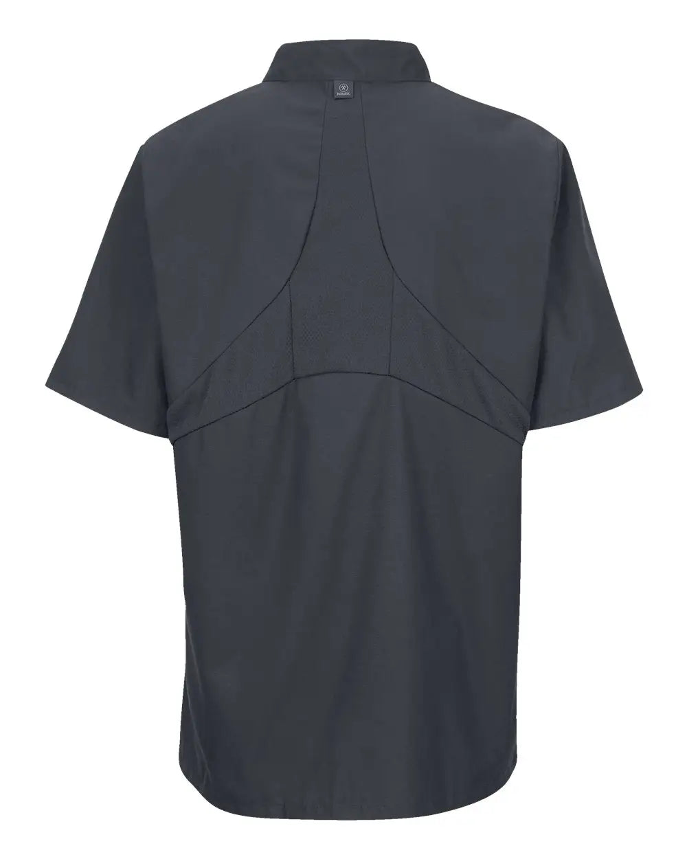 Chef Designs 046x Mimix™ Short Sleeve Coat with Oilblok - Charcoal - Dark Gray / s
