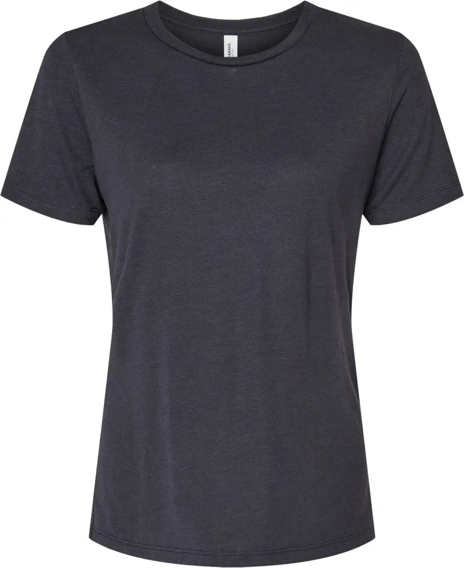 Bella + Canvas 6413 Women’s Relaxed Fit Triblend Tee - Solid Dark Grey - Gray / s