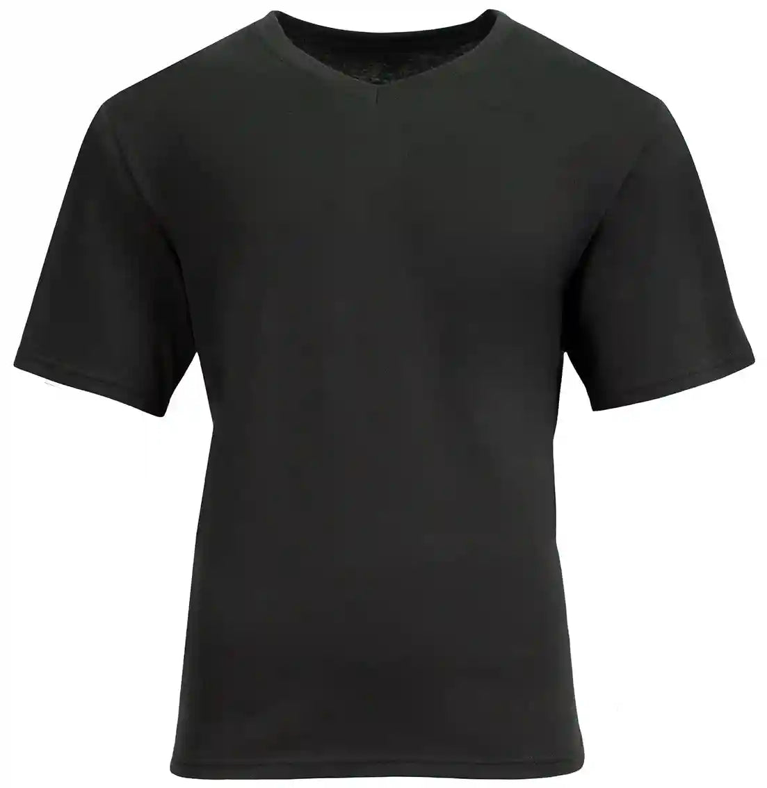 BLACK A4 Softek Short Sleeve V-Neck