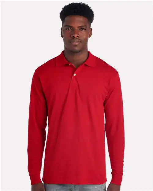 Jerzees 437lr Dri-power® Long Sleeve Polo - True Red - s