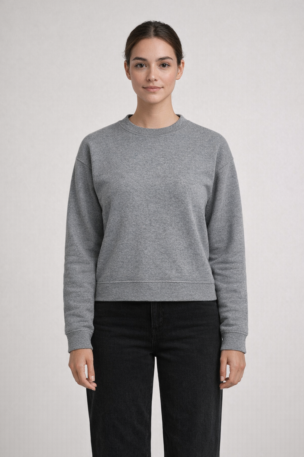 Charcoal LADIES VINTAGE FLEECE CREW