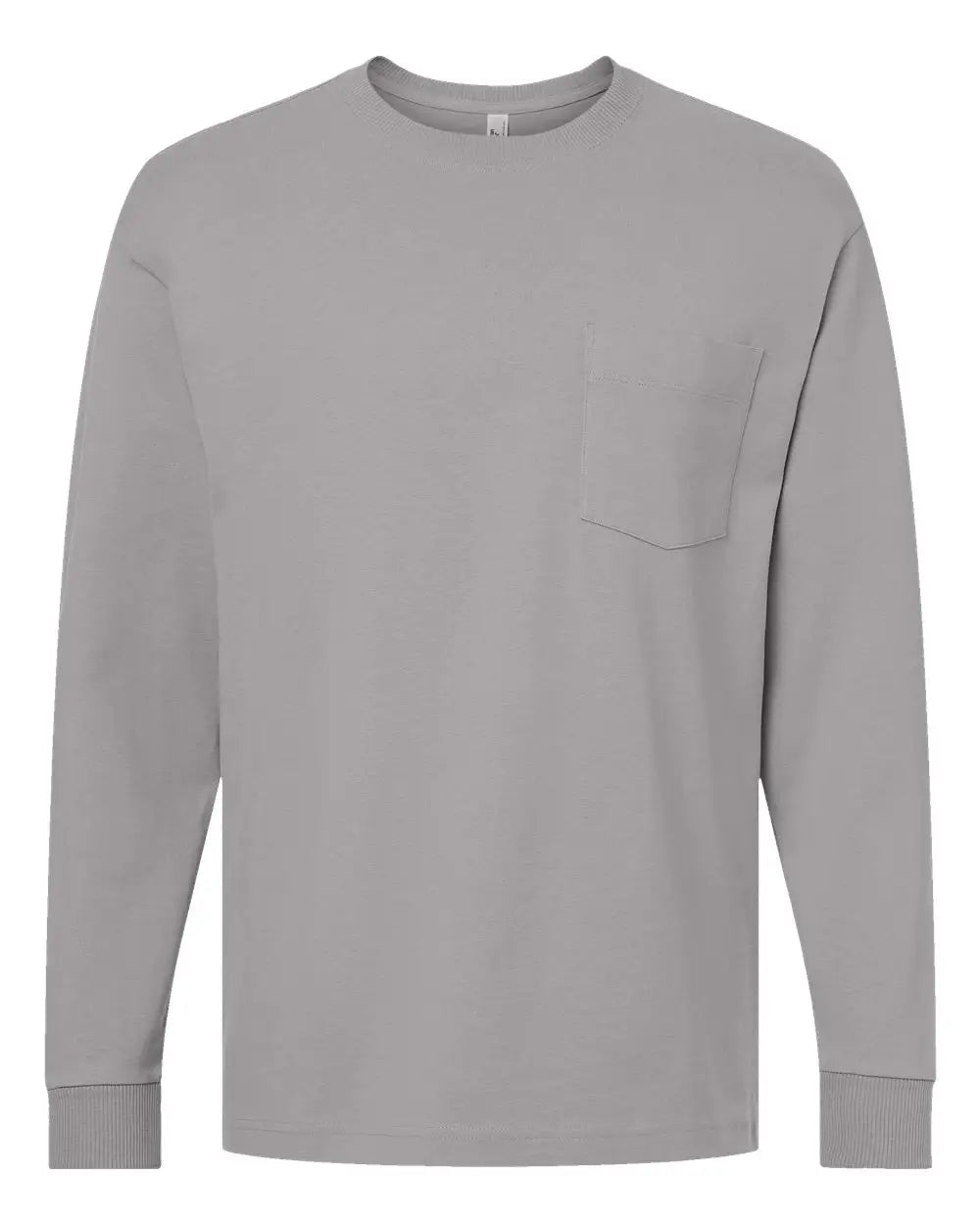 American Apparel 9410a Super Heavyweight Long Sleeve Pocket Tee - 9410 - Gravel - Adult s