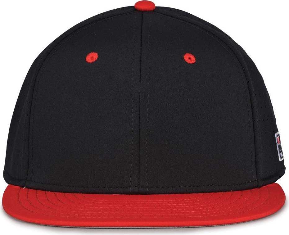 The Game GB999 Low Pro Perforated GameChanger Cap - Black Red - HIT a Double - 2