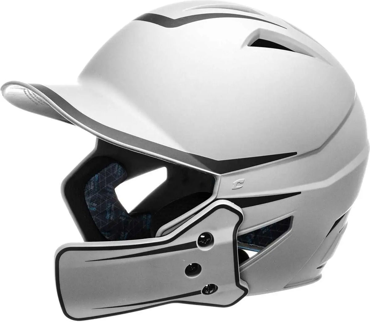 Champro Hxm2jg Hx Legend Plus 2-tone Baseball Helmet with Flap - White Black