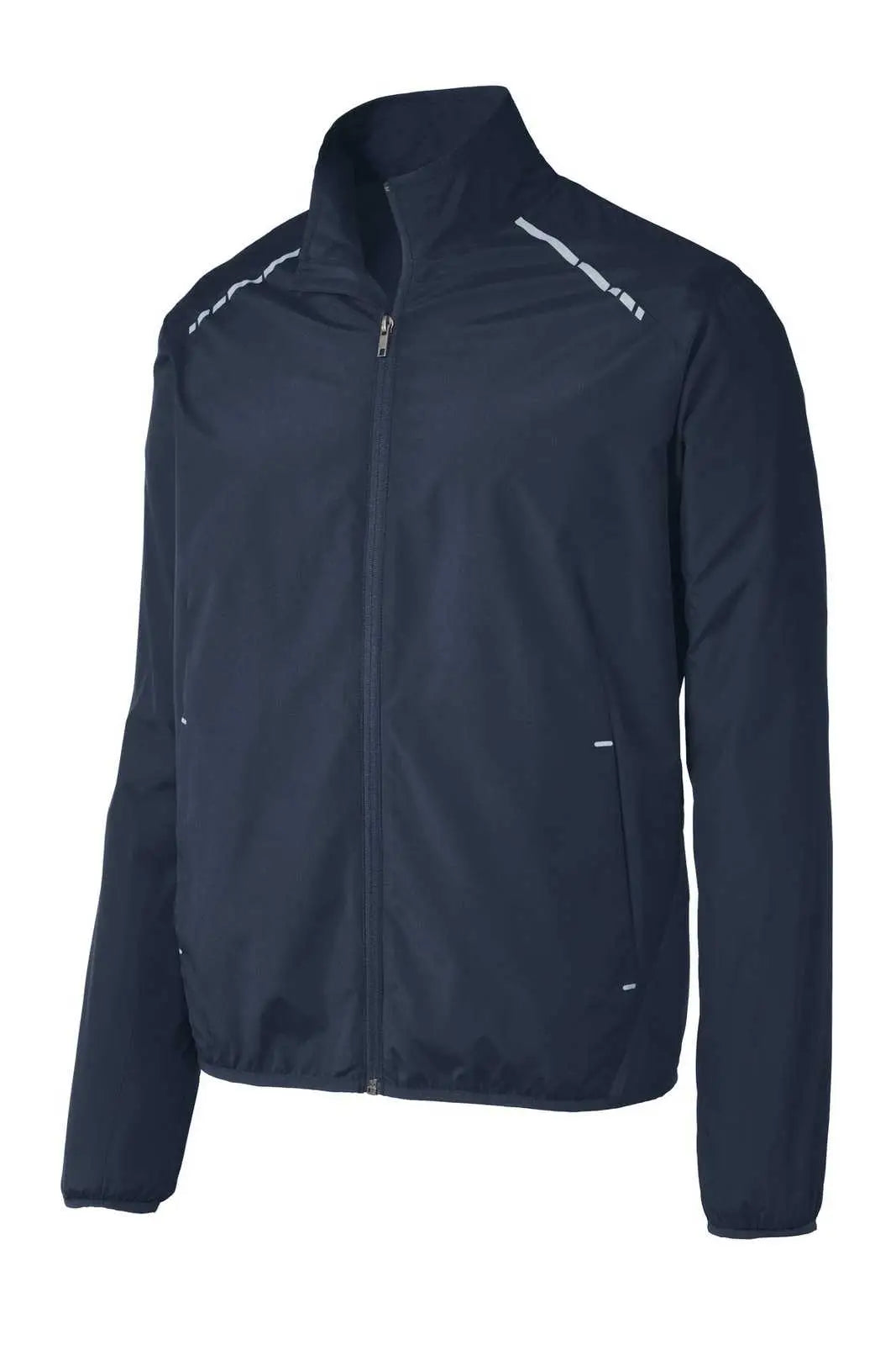 Port Authority J345 Zephyr Reflective Hit Full-zip Jacket - Dress Blue Navy