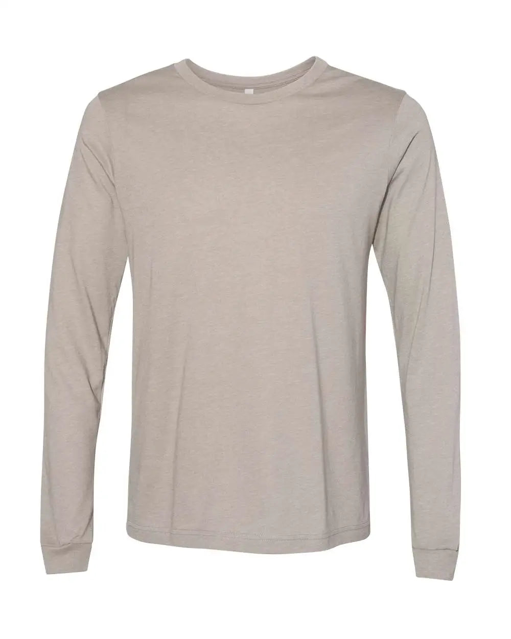 Bella + Canvas 3501cvc Heather Cvc Long Sleeve Tee - Stone - Ivory / Xs