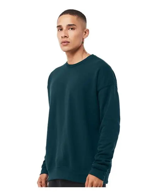 Bella + Canvas 3945 Sponge Fleece Drop Shoulder Crewneck Sweatshirt - Atlantic