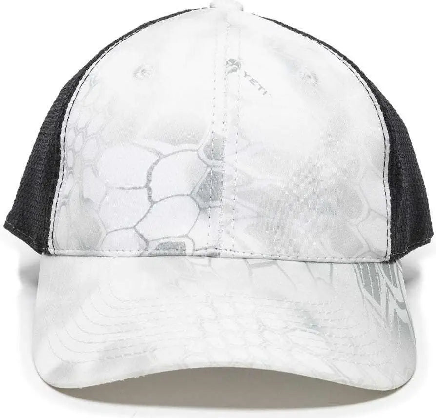 Oc Sports Pfc-150m Adjustable Mesh Back Cap - Kryptek Wraith Black - 6 7/8’’ - 7 1/2’’