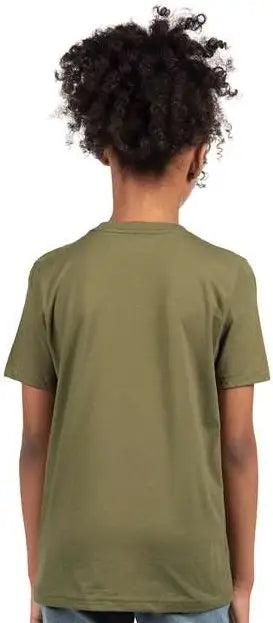 Next Level 3310 Youth Cotton T-shirt - Military Green