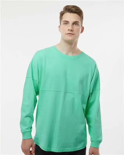 J. America 8229 Game Day Jersey Long Sleeve T-shirt - Mint