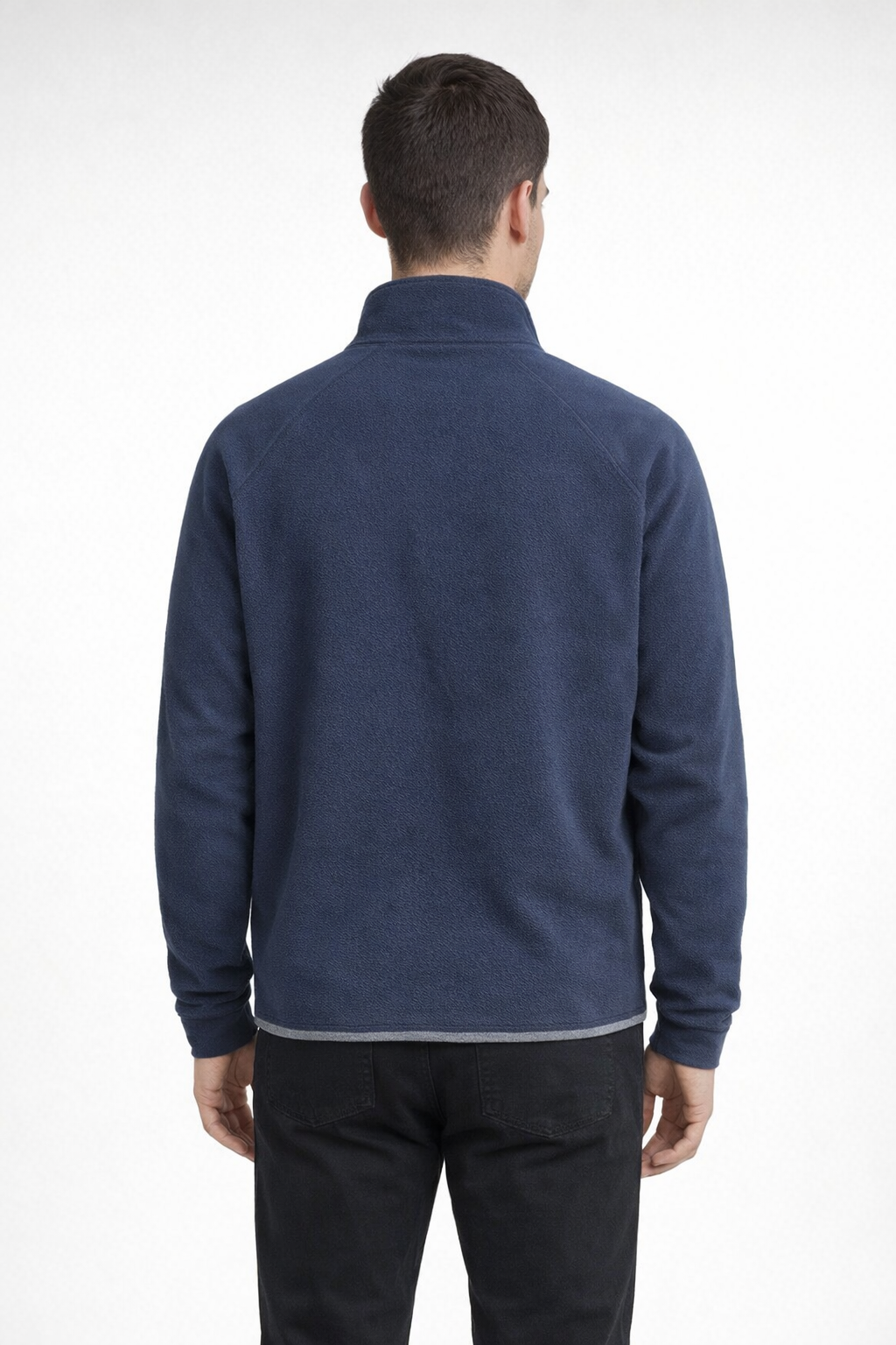 Navy WHISPER FLEECE Q ZIP