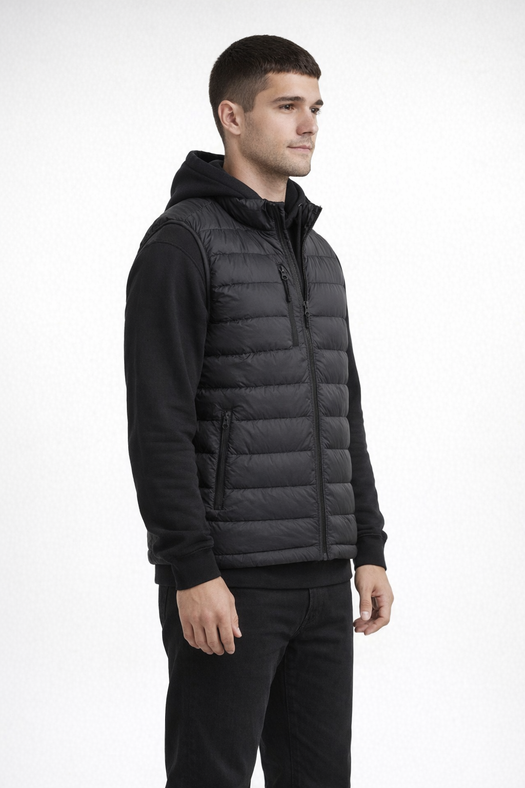 Black WEATHERPROOF POLYFILL PACKABLE VEST