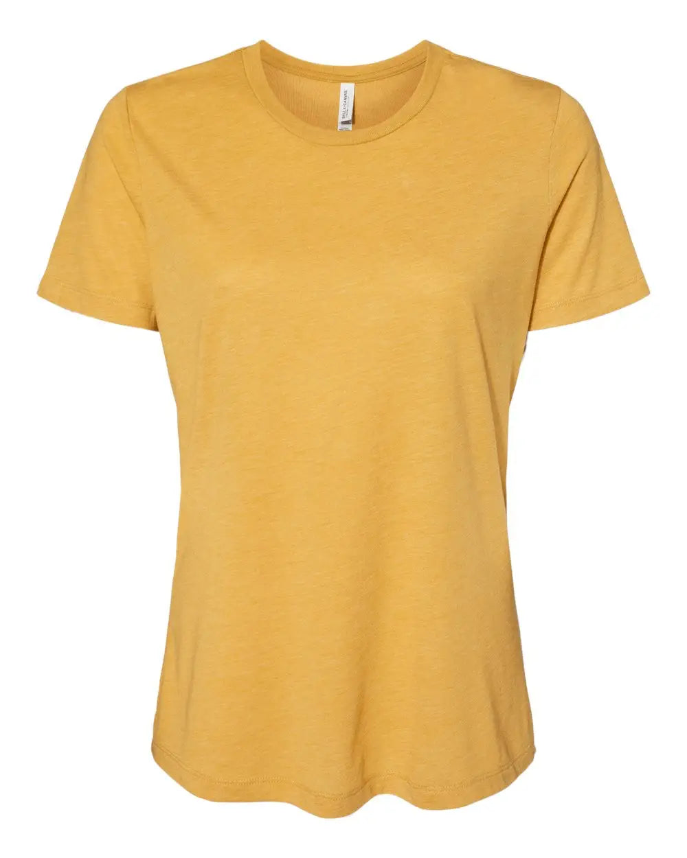 Bella + Canvas 6413 Women’s Relaxed Fit Triblend Tee - Mustard - Gold / s