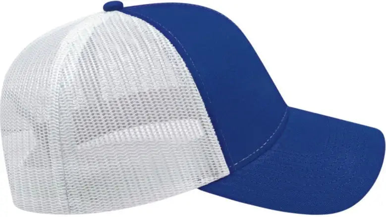 Cap America I3025 Two Tone Mesh Back - Royal White - one Size Fits Most