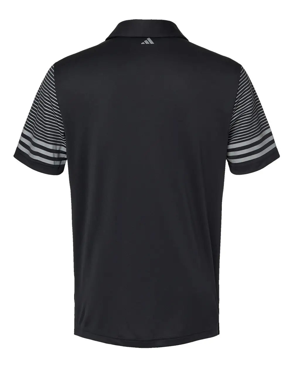 Adidas A490 Striped Sleeve Polo - Black Grey Three - Gray / s