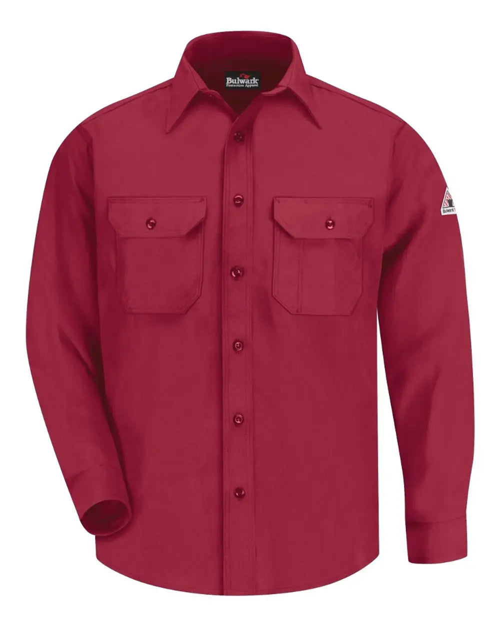 Bulwark Snd6t Uniform Shirt - Nomex® Iiia - Tall Sizes - Red - Mt