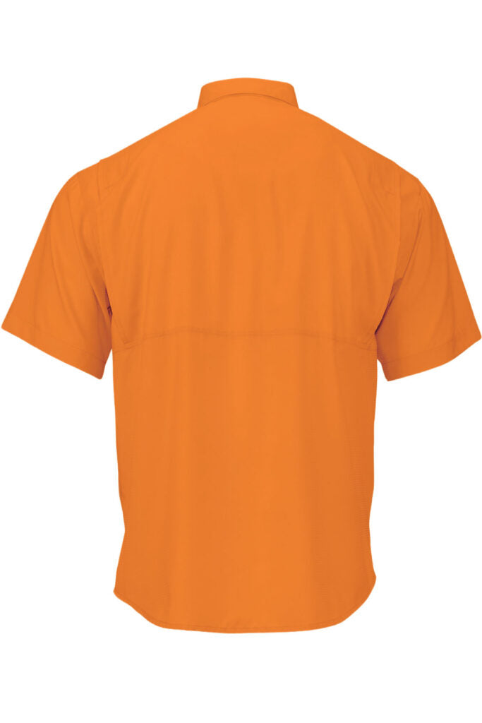 Paragon 700 Hatteras Short Sleeve Woven Shirt - Neon Orange